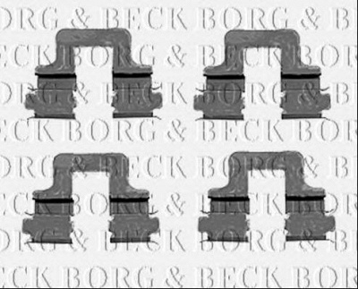 BORG & BECK bbk1230 -  Комплектующие, колодки дискового тормоза